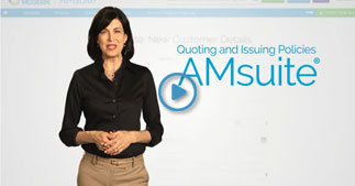 Quoting and issuing policies in AMsuite